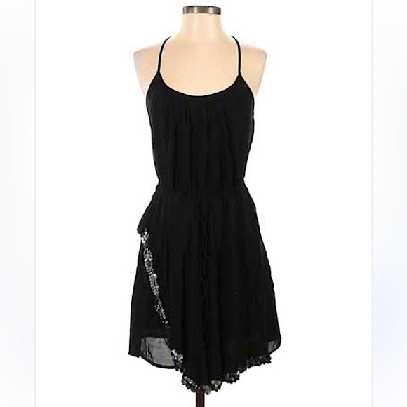 Madison Marcus Dresses & Skirts - Madison Marcus Brown Dress with Seashell Hemmed Embellishments